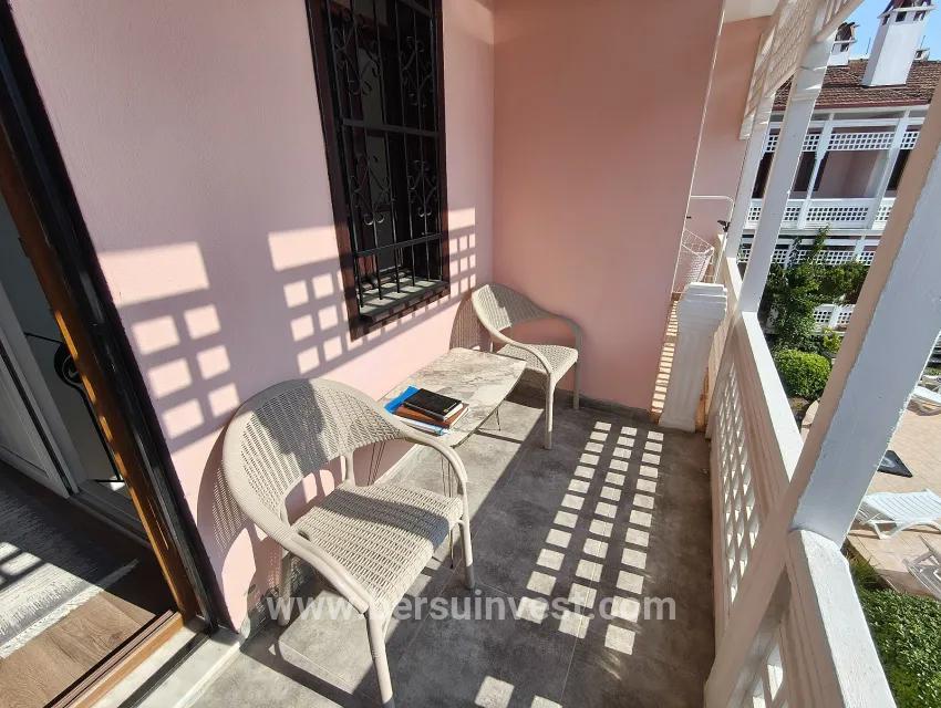 From Bersu Yatırım, Furnished Rental In a Poolside Complex Close to Çalış Beach